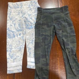 Girls Gapfit 3/4 length athletic leggings